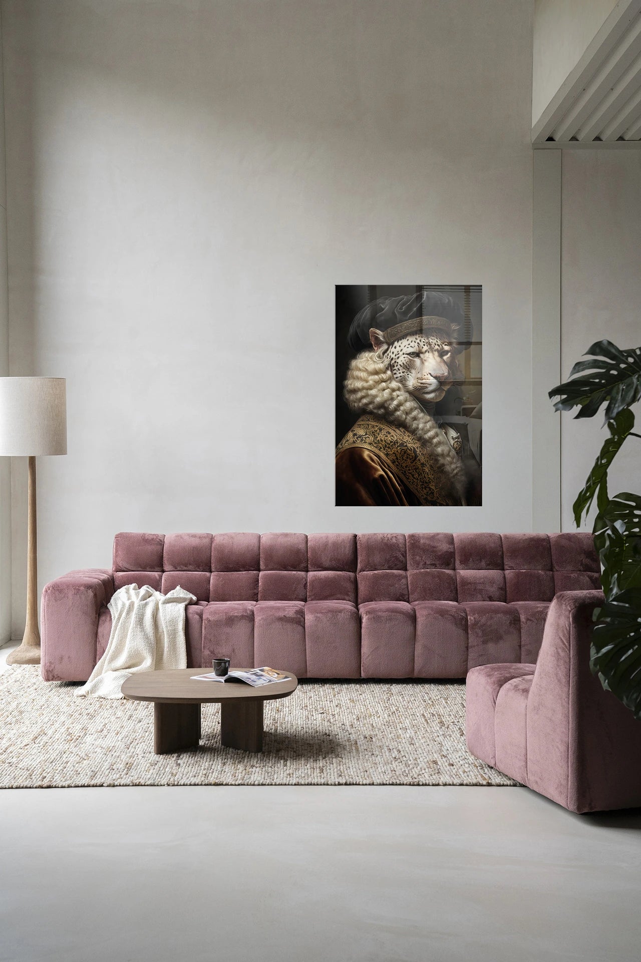 Snow Leopard – Glasschilderij
