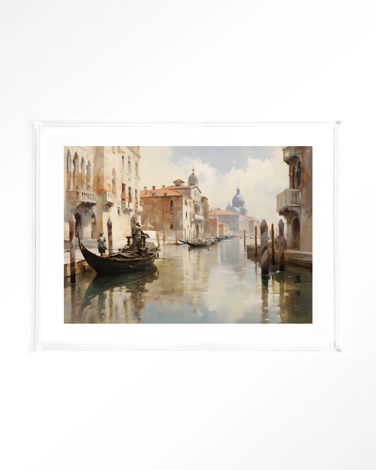Venice – venetiaanse gracht met gondel – Art print – Acryl doorzichtig