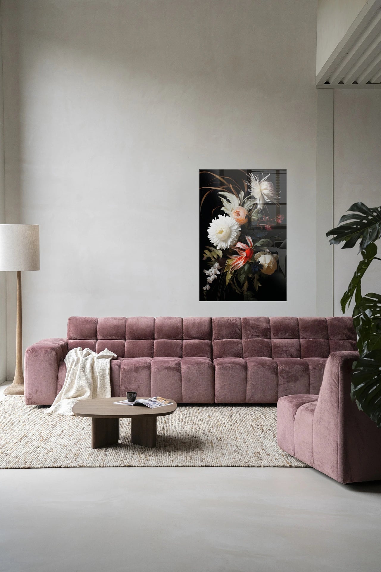 Flower selection – Glasschilderij