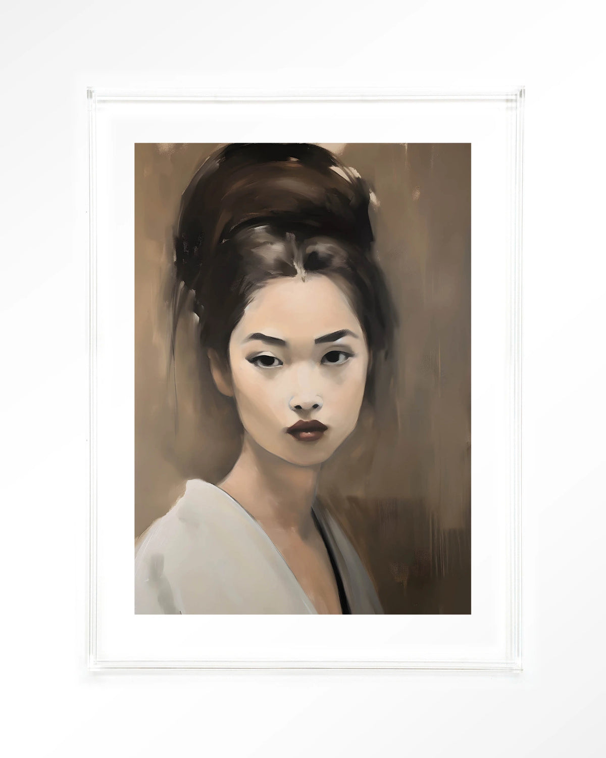 Adakachi – portret van een Aziatische vrouw – Art print – Acryl doorzichtig