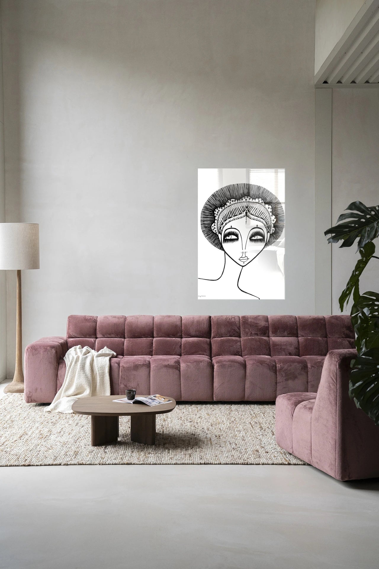 Leyla – Glasschilderij