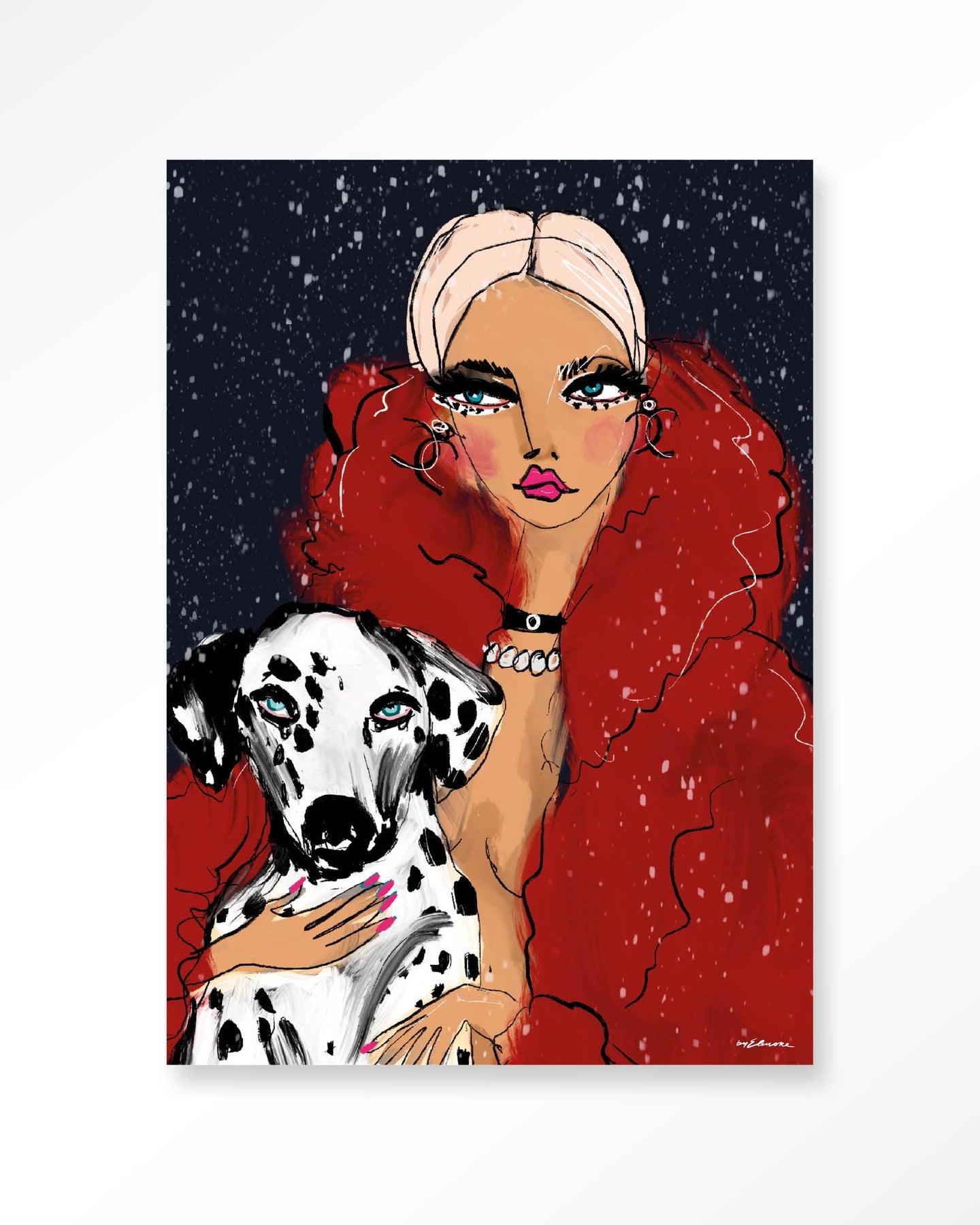 Dotted Doggy – Wandkleed