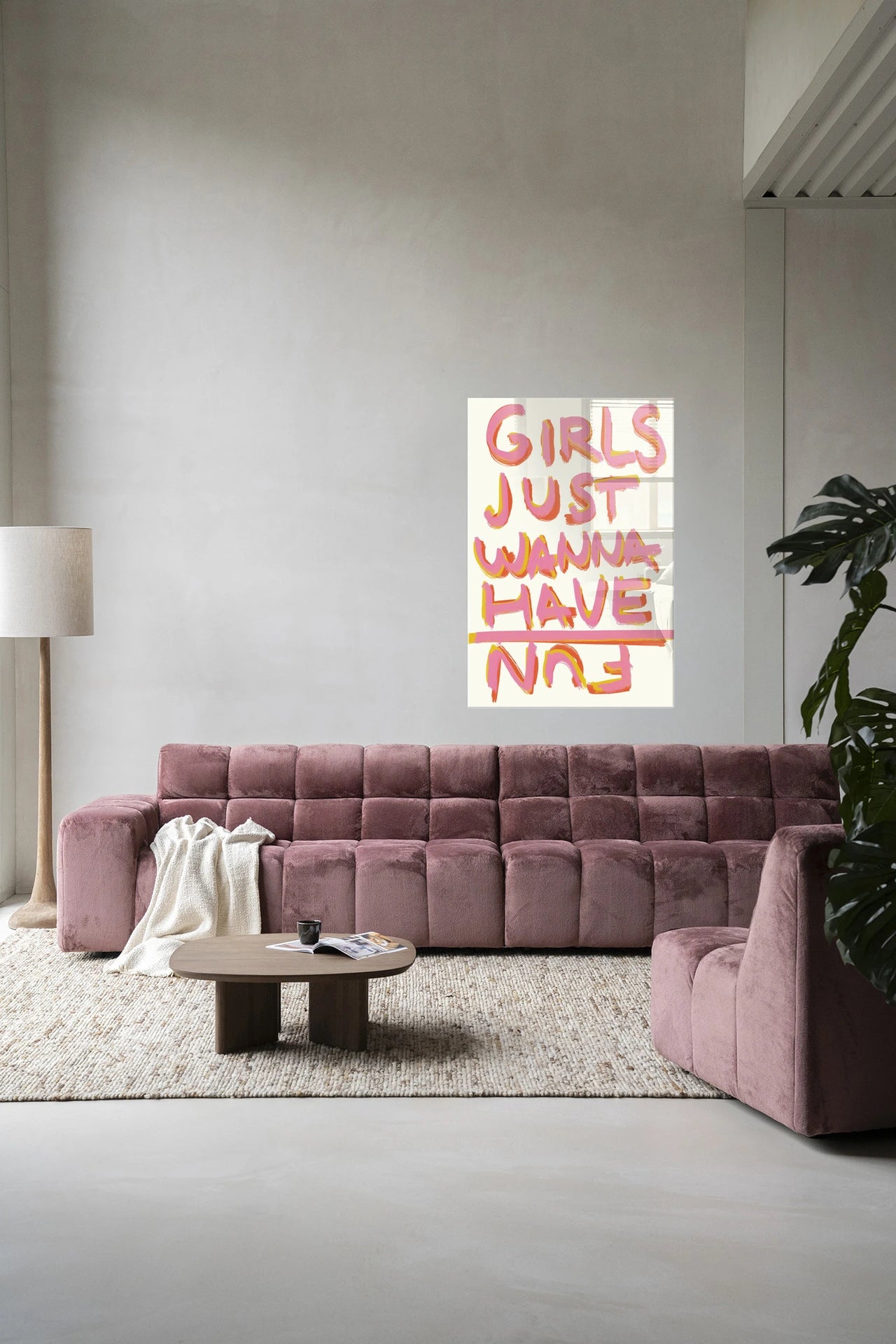 P.S Written By A Girl – Glasschilderij