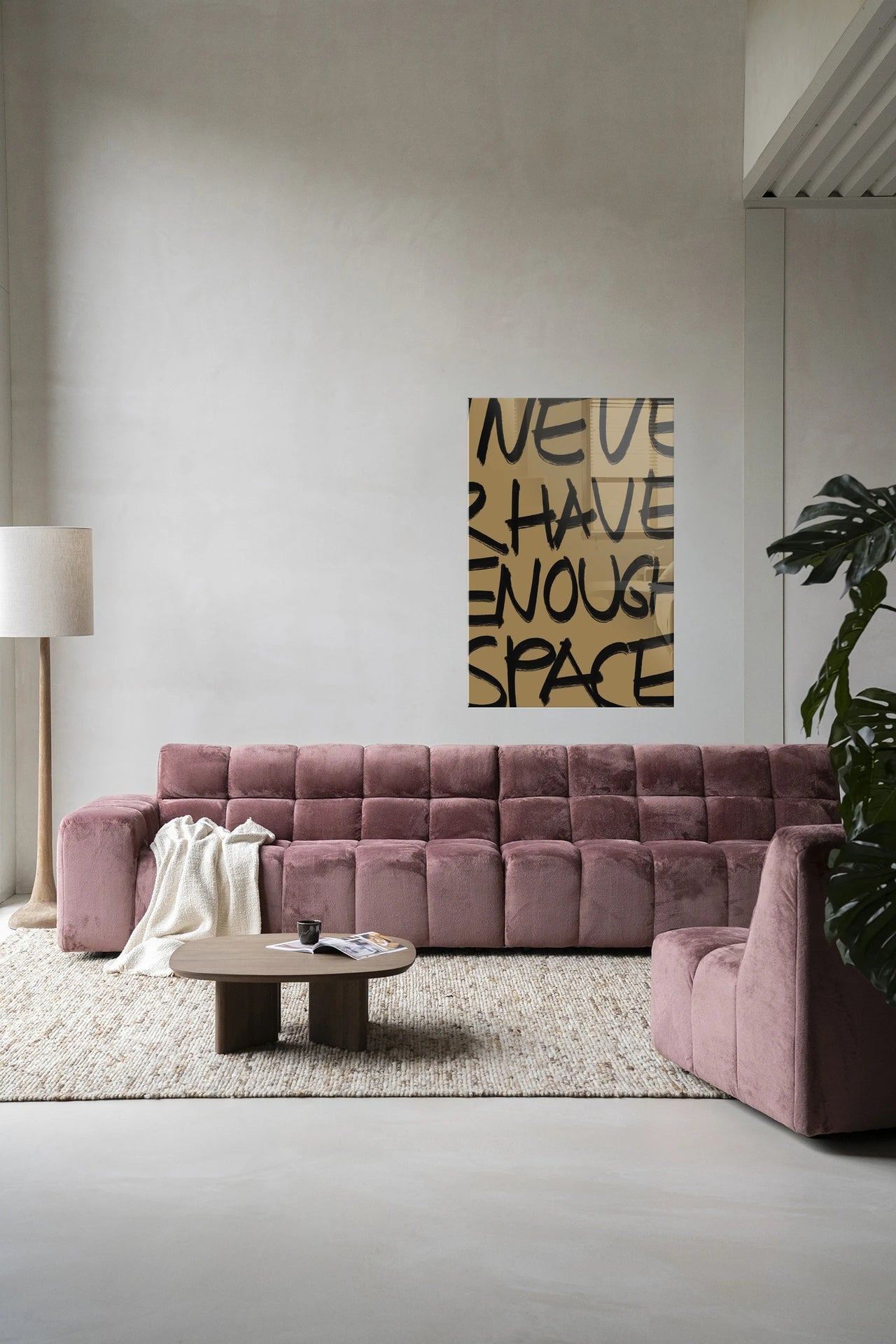 No Space – Glasschilderij