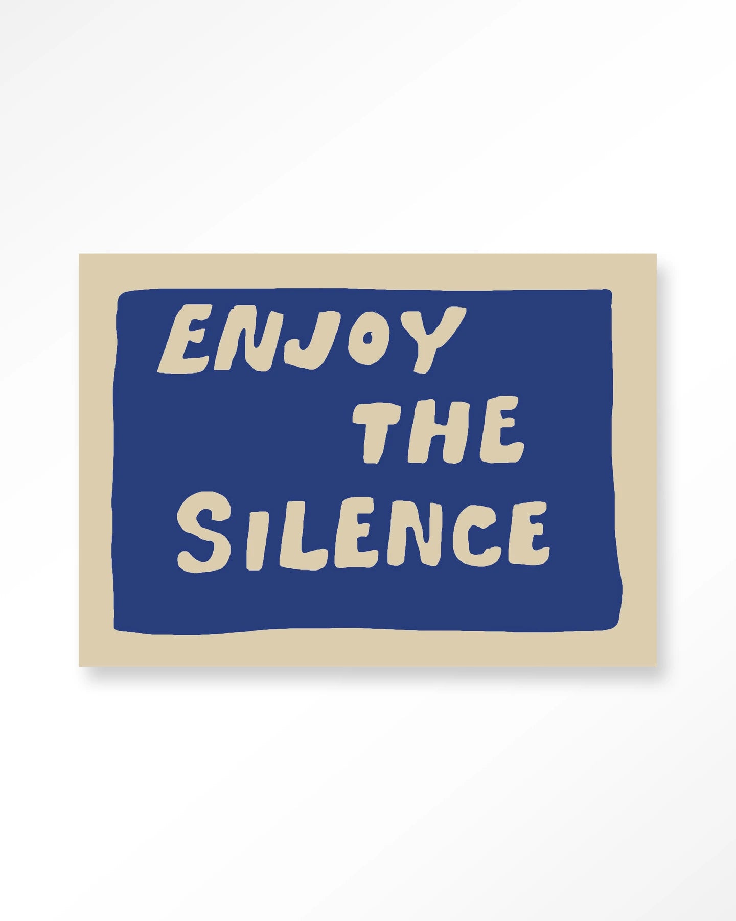 Enjoy The Silence Blue – Glasschilderij