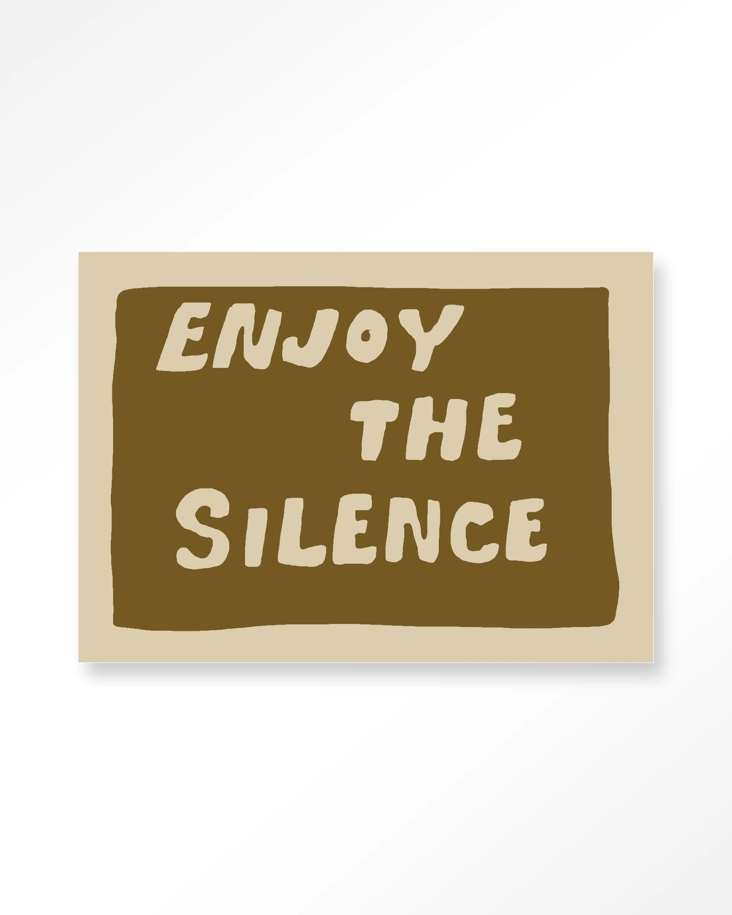 Enjoy The Silence Green – Glasschilderij