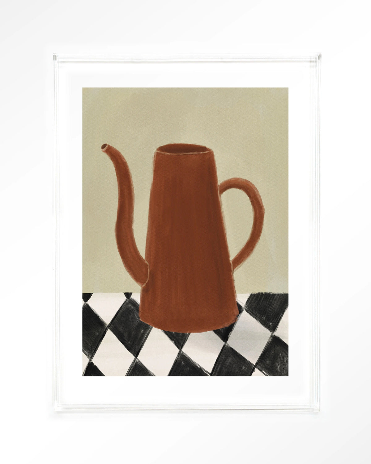 Vivid Vase 02 – kan op geblokte tafel – Art print – Acryl doorzichtig