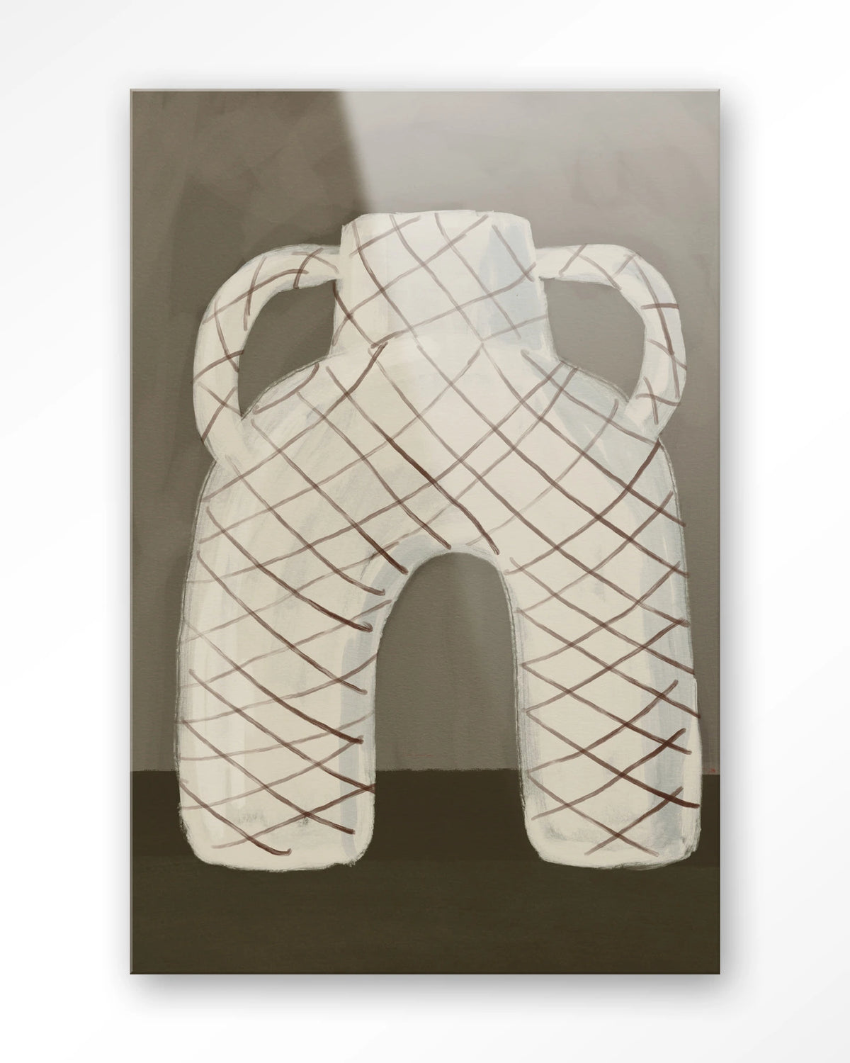 Vivid Vase 05 – vaas met ruitpatroon – Glas – Blinde montage
