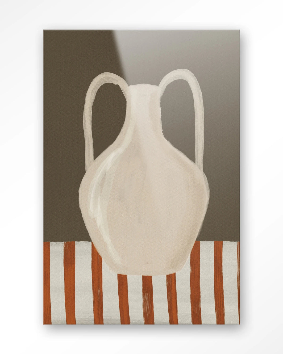 Vivid Vase 06 – witte vaas, stilleven – Glas – Blinde montage