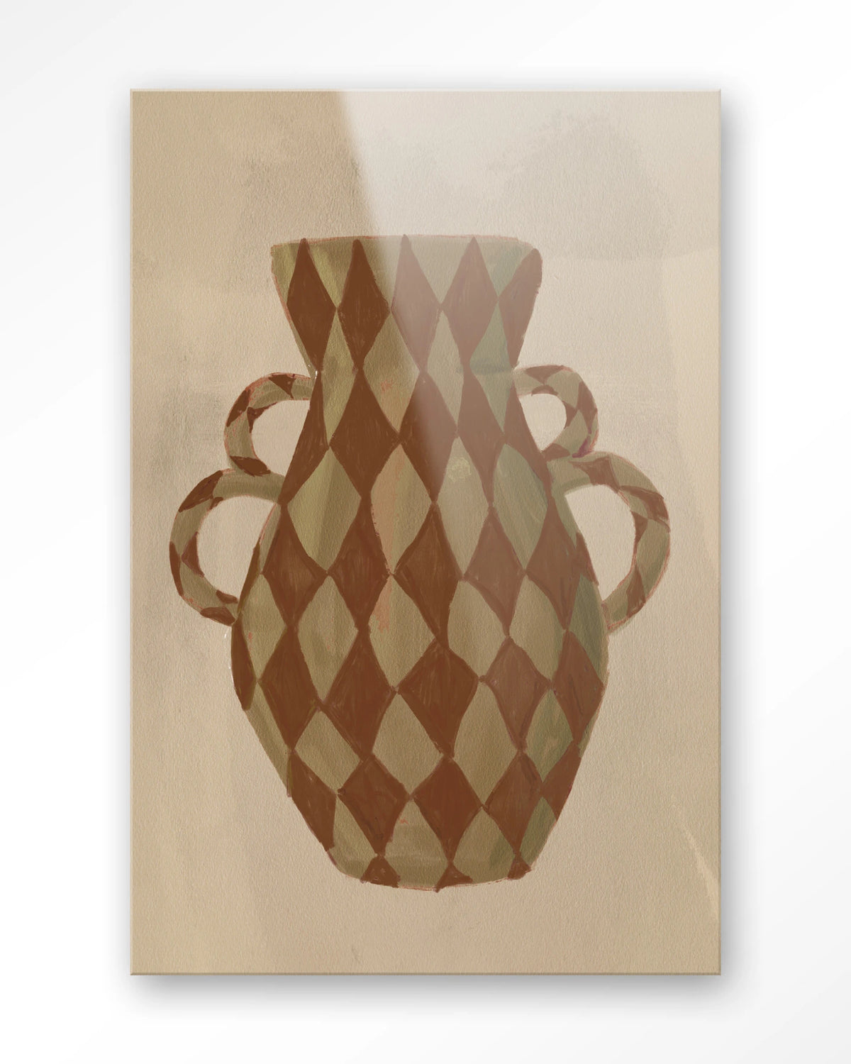 Vivid Vase 08 – vaas met ruitpatroon – Glas – Blinde montage