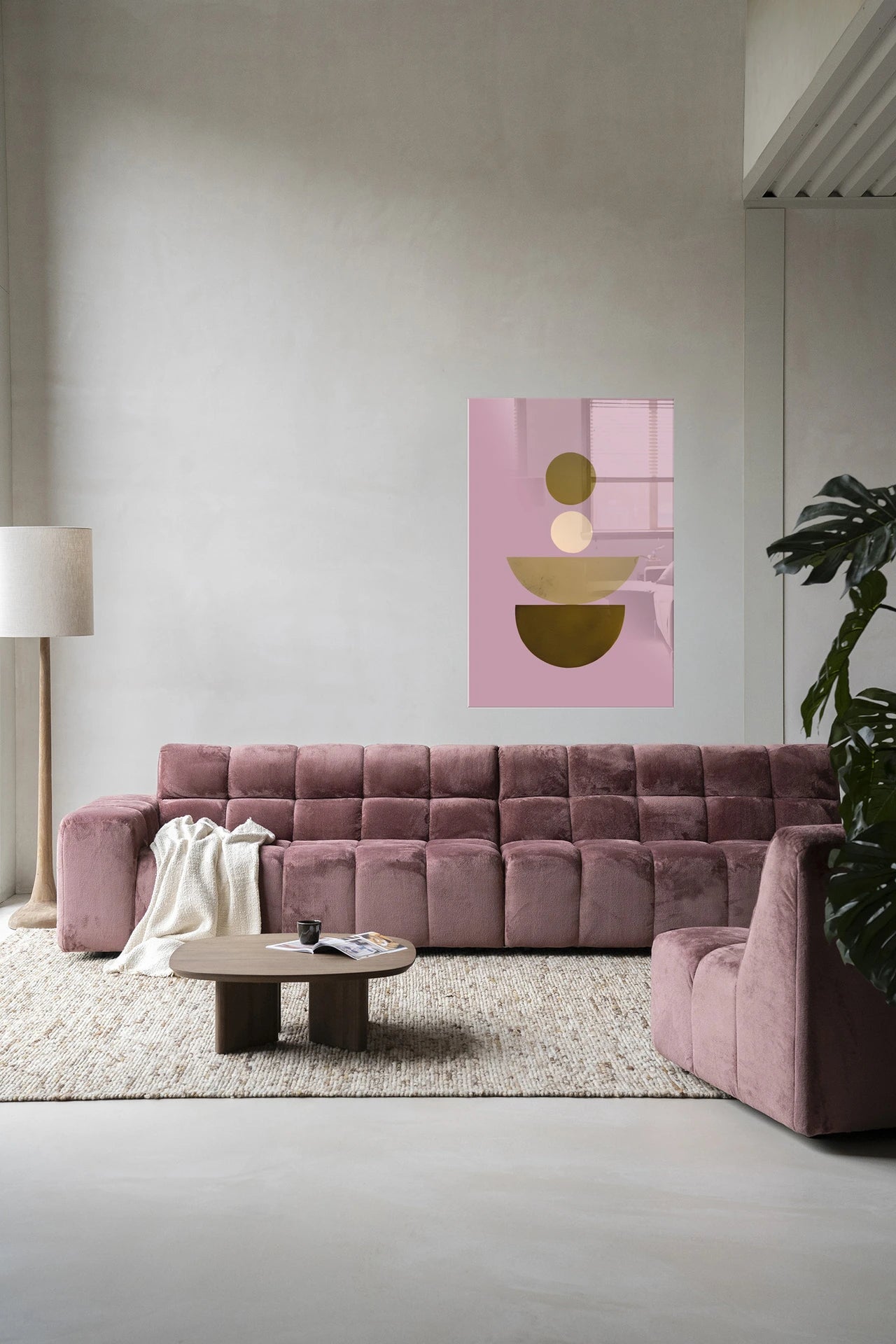 Forma 1 Lilac Glasschilderij