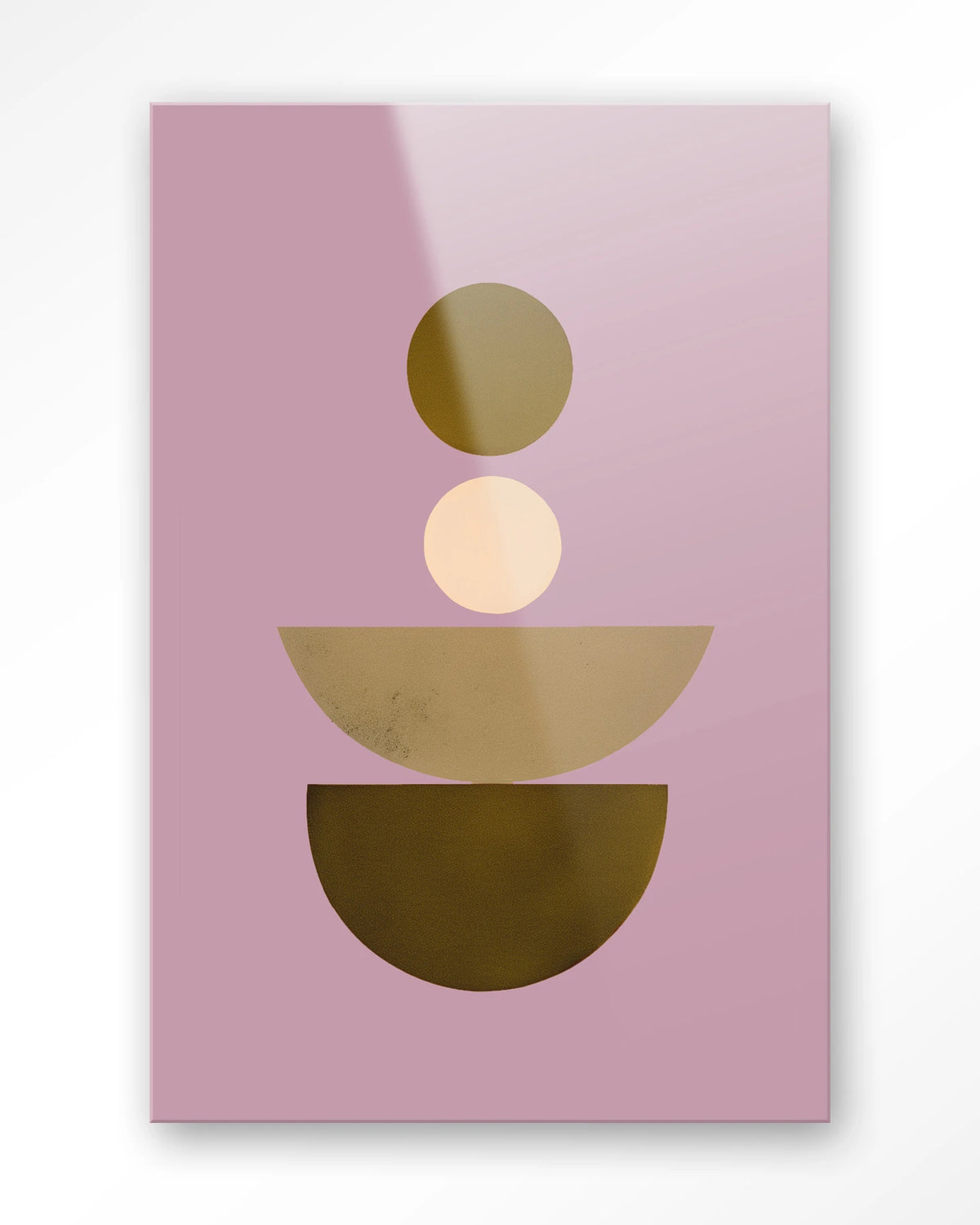 Forma 1 Lilac Wandkleed – abstracte vormen op lila – Glas – Blinde montage