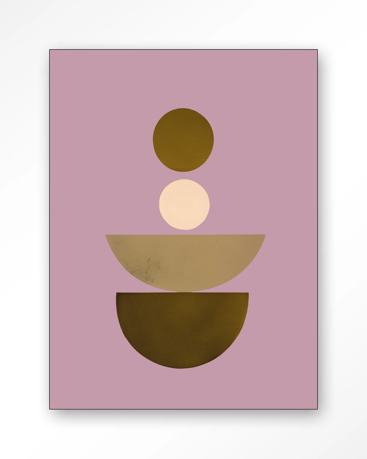 Forma 1 Lilac Wandkleed – abstracte vormen op lila – Wandkleed – Frame – zwart