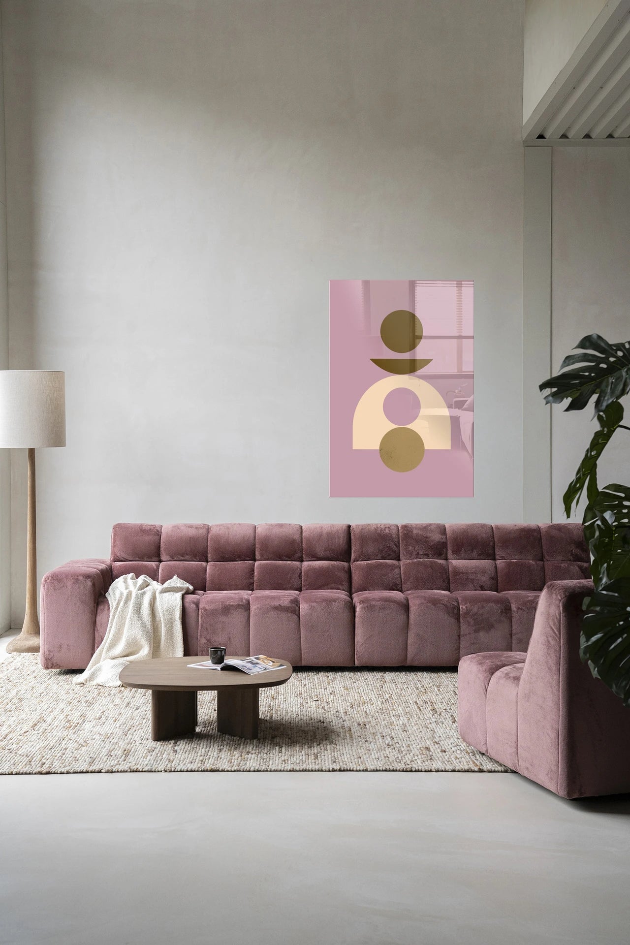 Forma 4 Lilac – Glasschilderij