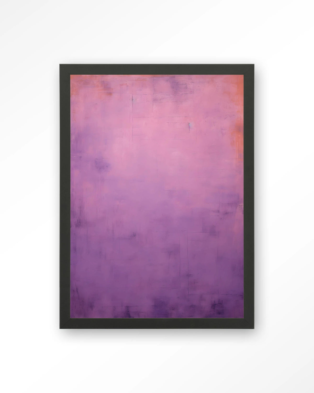 Purple Wandkleed – abstract in paars – Art print – Hout zwart