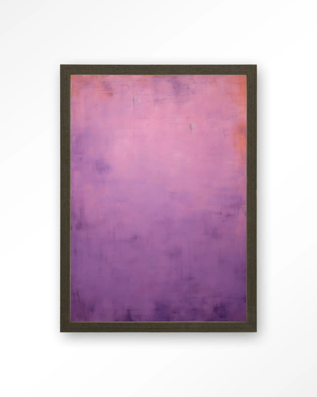 Purple Wandkleed – abstract in paars – Art print – Hout donkerbruin