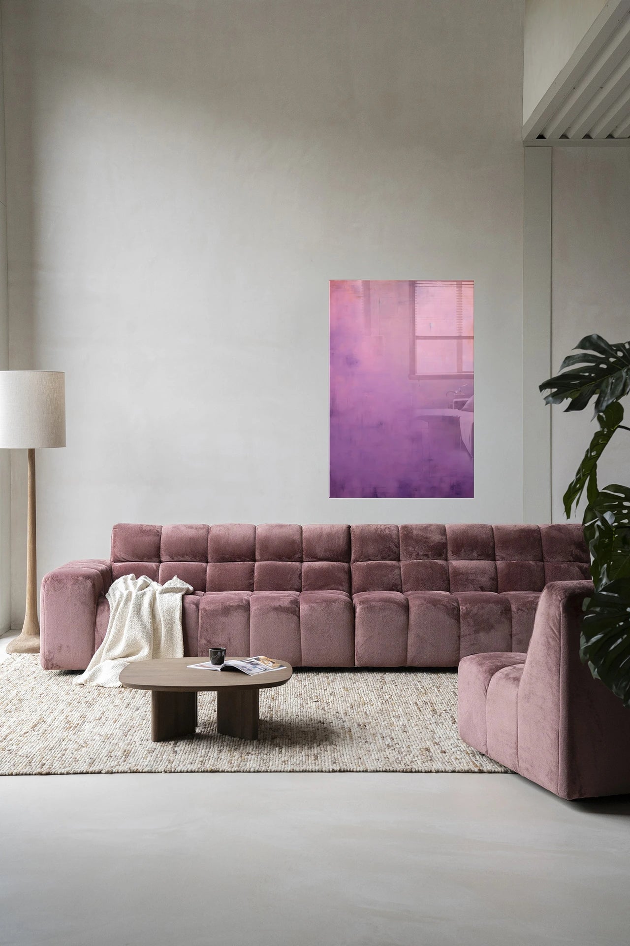 Purple Glasschilderij