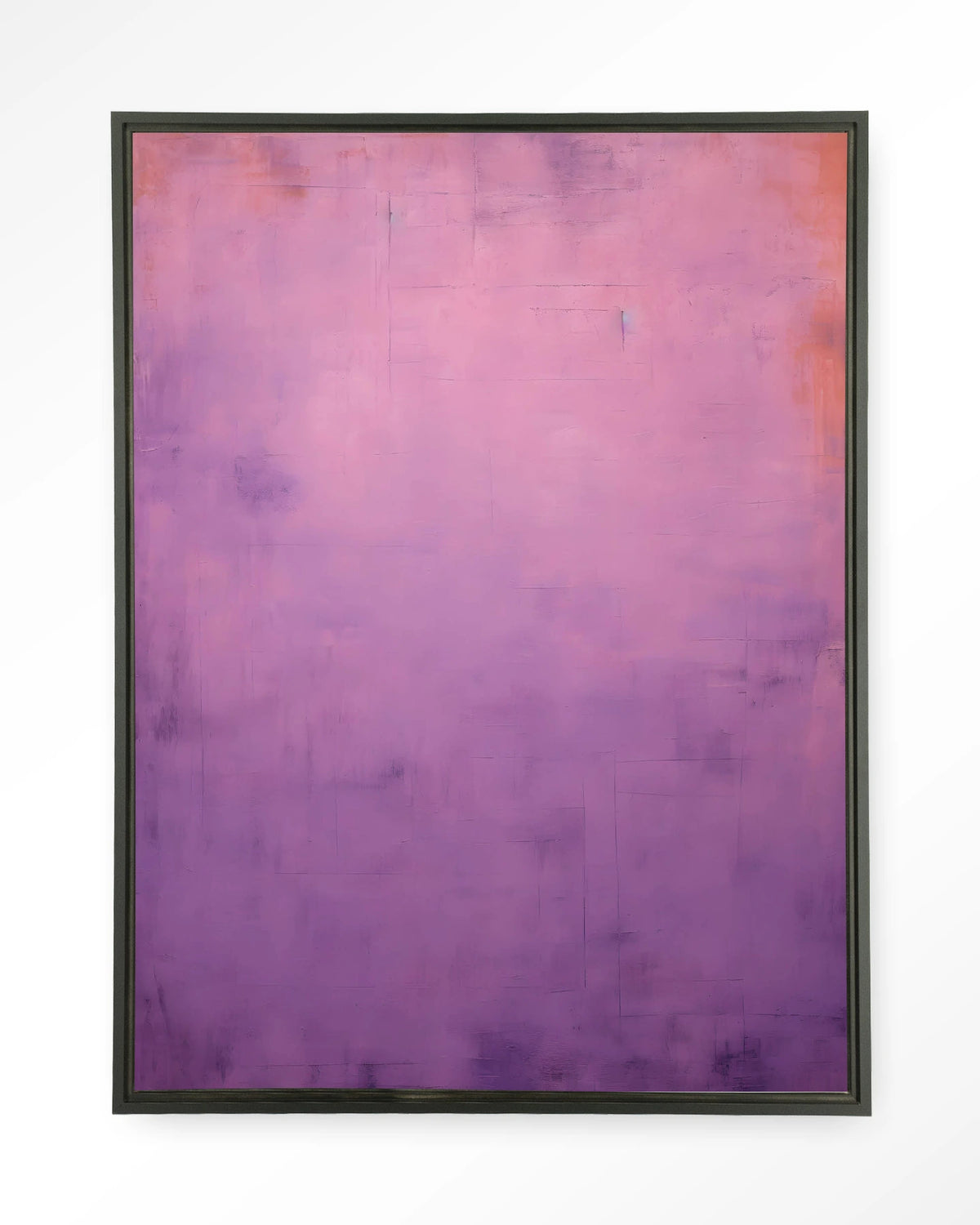 Purple Wandkleed – abstract in paars – Wandkleed – Floating frame – zwart