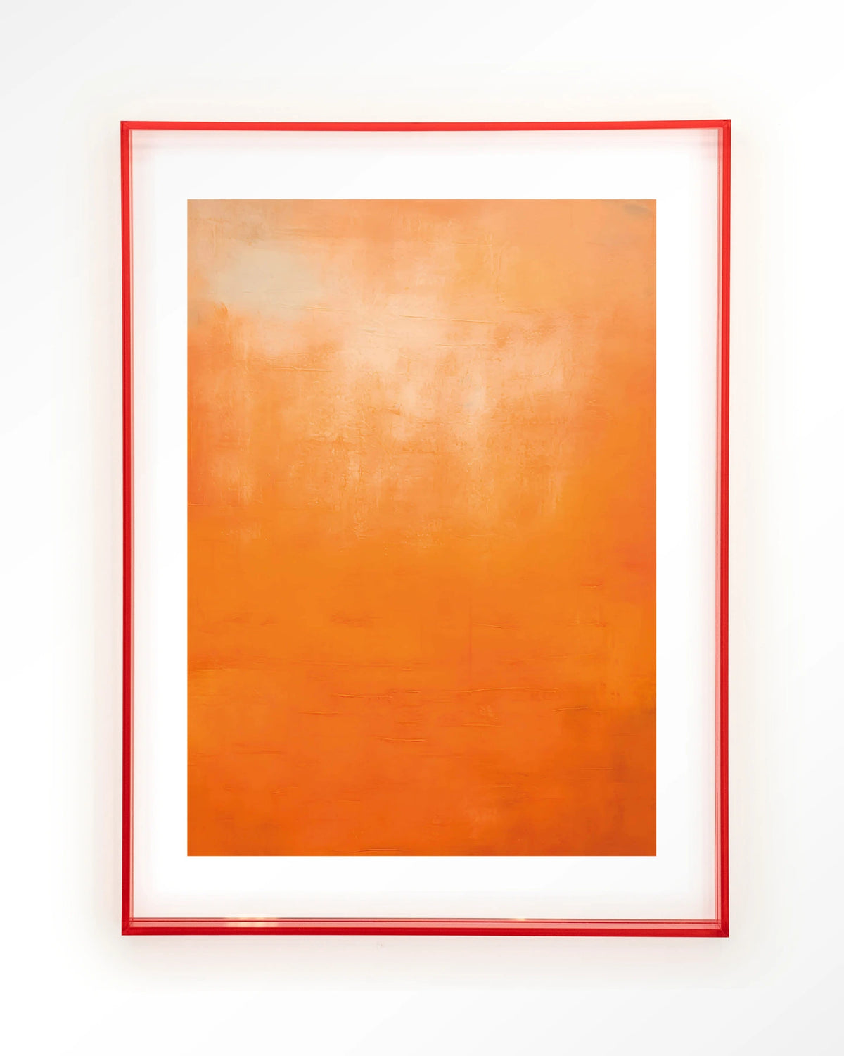 Orange Wandkleed – abstract oranje kleurverloop – Art print – Acryl roze