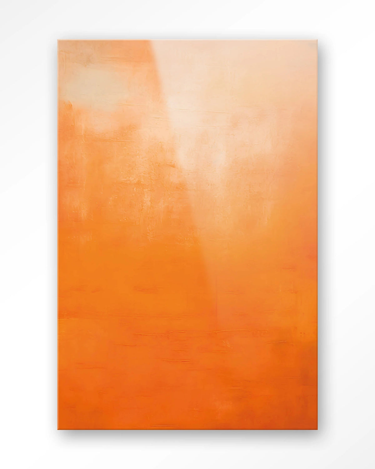 Orange Wandkleed – abstract oranje kleurverloop – Glas – Blinde montage