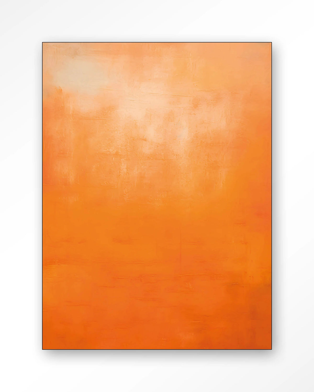 Orange Wandkleed – abstract oranje kleurverloop – Wandkleed – Frame – zwart