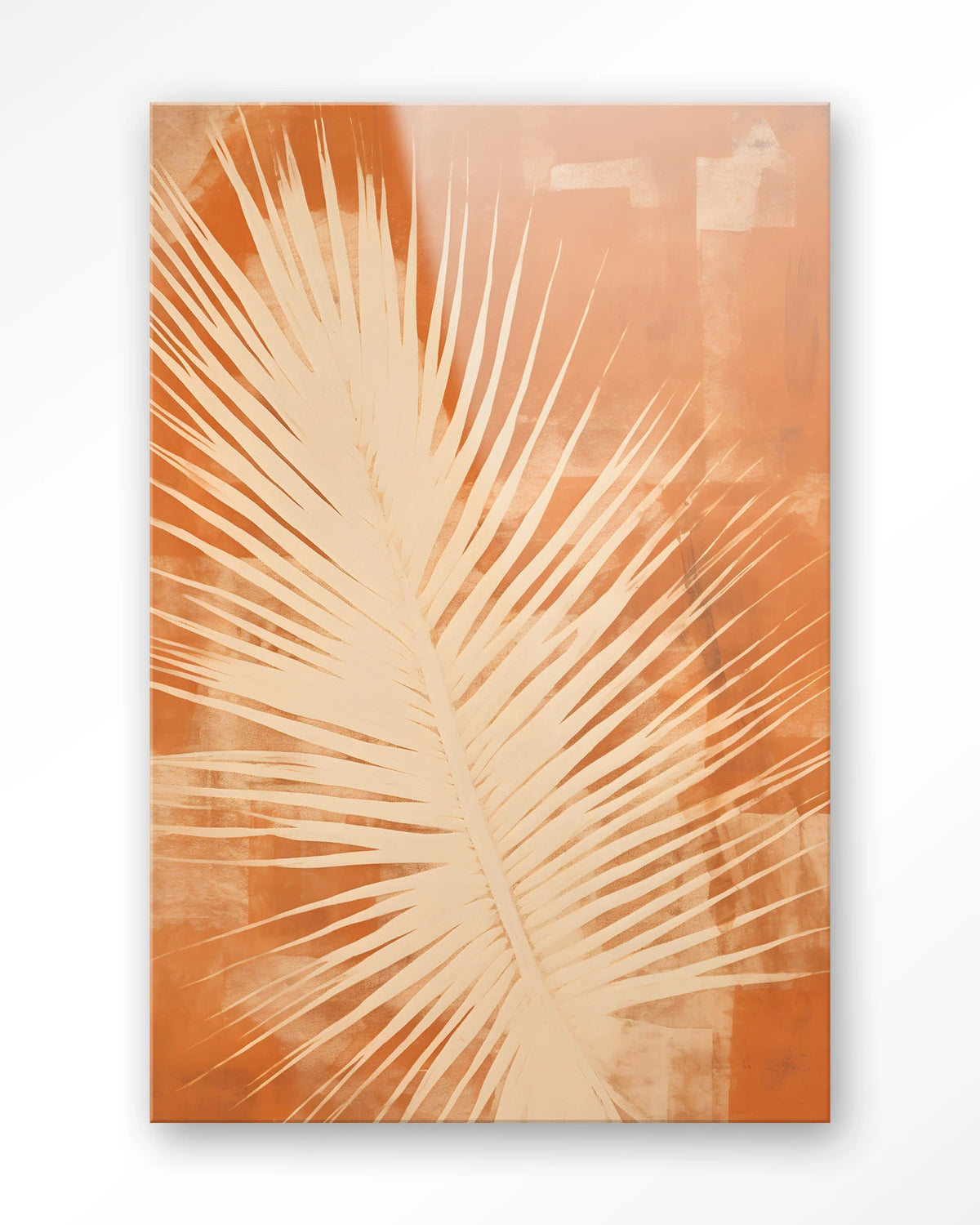 Rusty Leaf – palmblad in oranje – Glas – Blinde montage