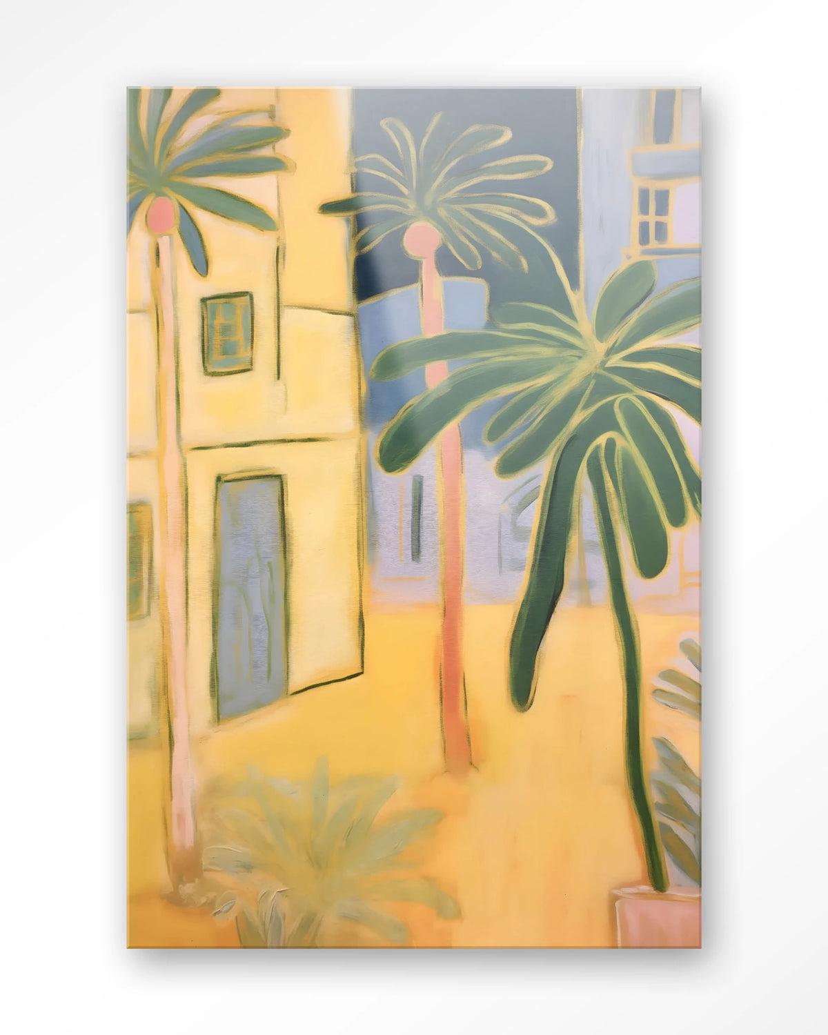 Otrobanda – palmbomen en gele huizen – Glas – Blinde montage