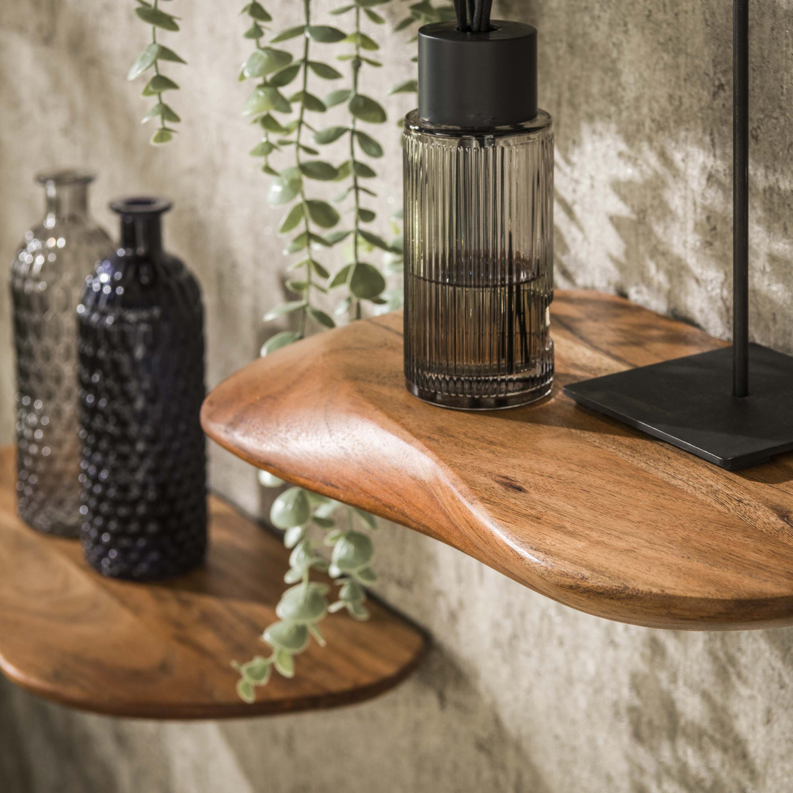 Wandschap Organic Set Van 3 Massief Acacia