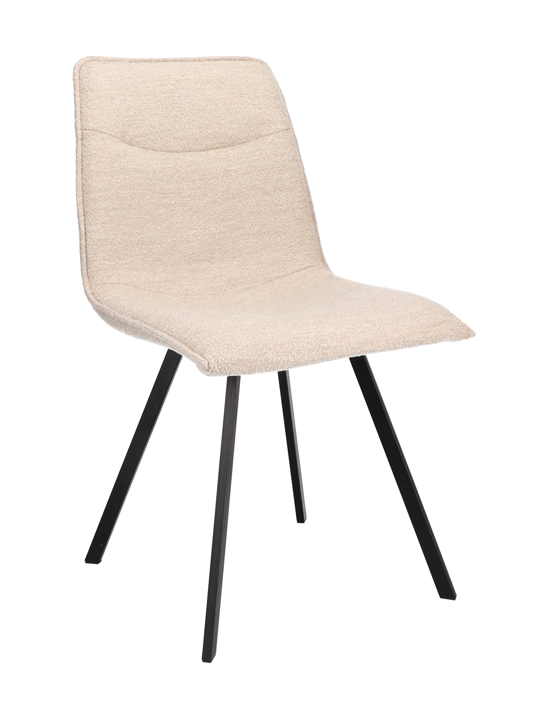 Eetkamerstoel Noa Stof Alpine Natural Leg Black