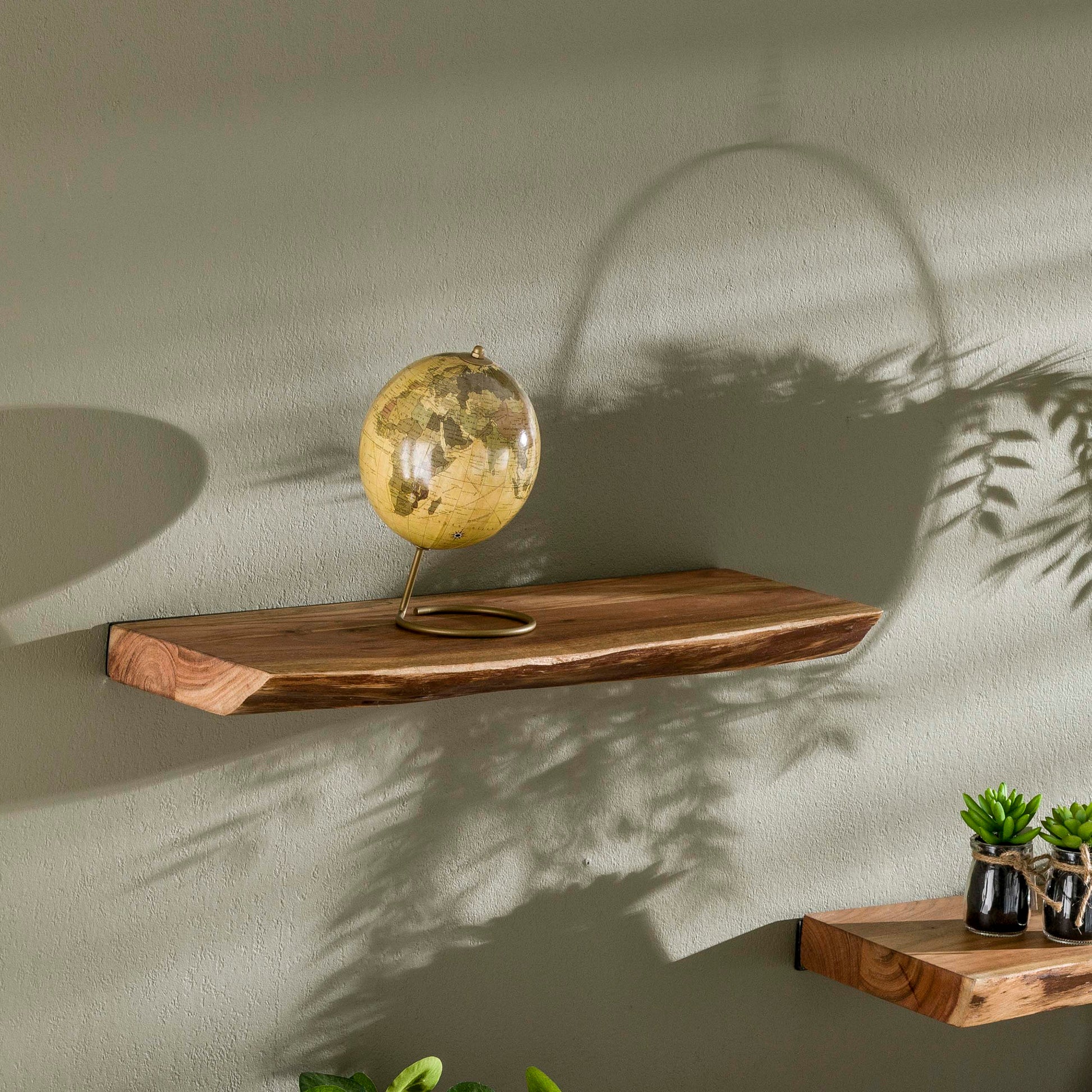 Wandplank Edge 60cm / Massief acacia