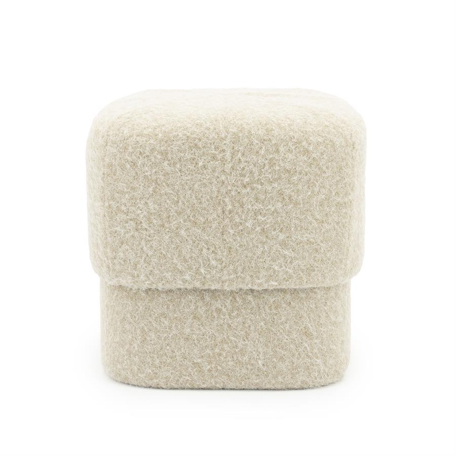 Poufs and stools Stool Kelso 40x40x40 – taupe | By Boo