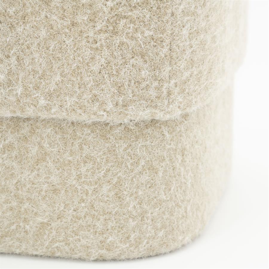Poufs and stools Stool Kelso 40x40x40 – taupe | By Boo