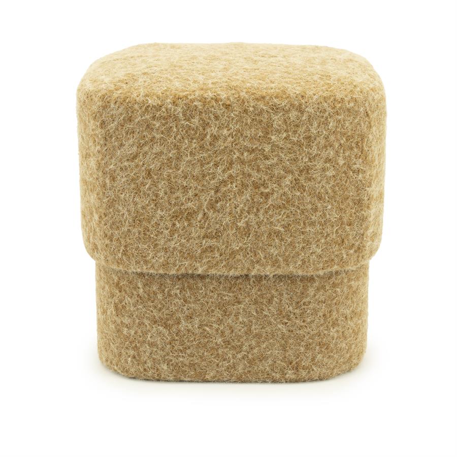 Poufs and stools Stool Kelso 40x40x40 – geel | By Boo