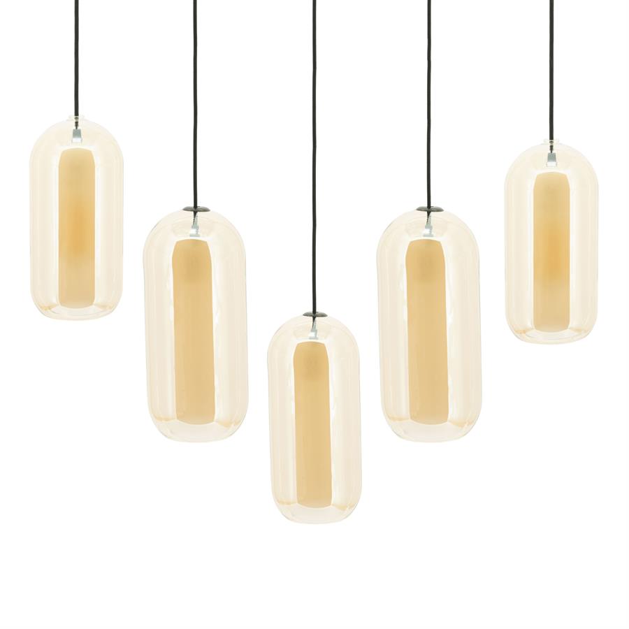 Lamp Shona cluster rectangular 100x15x120 – amber | By Boo