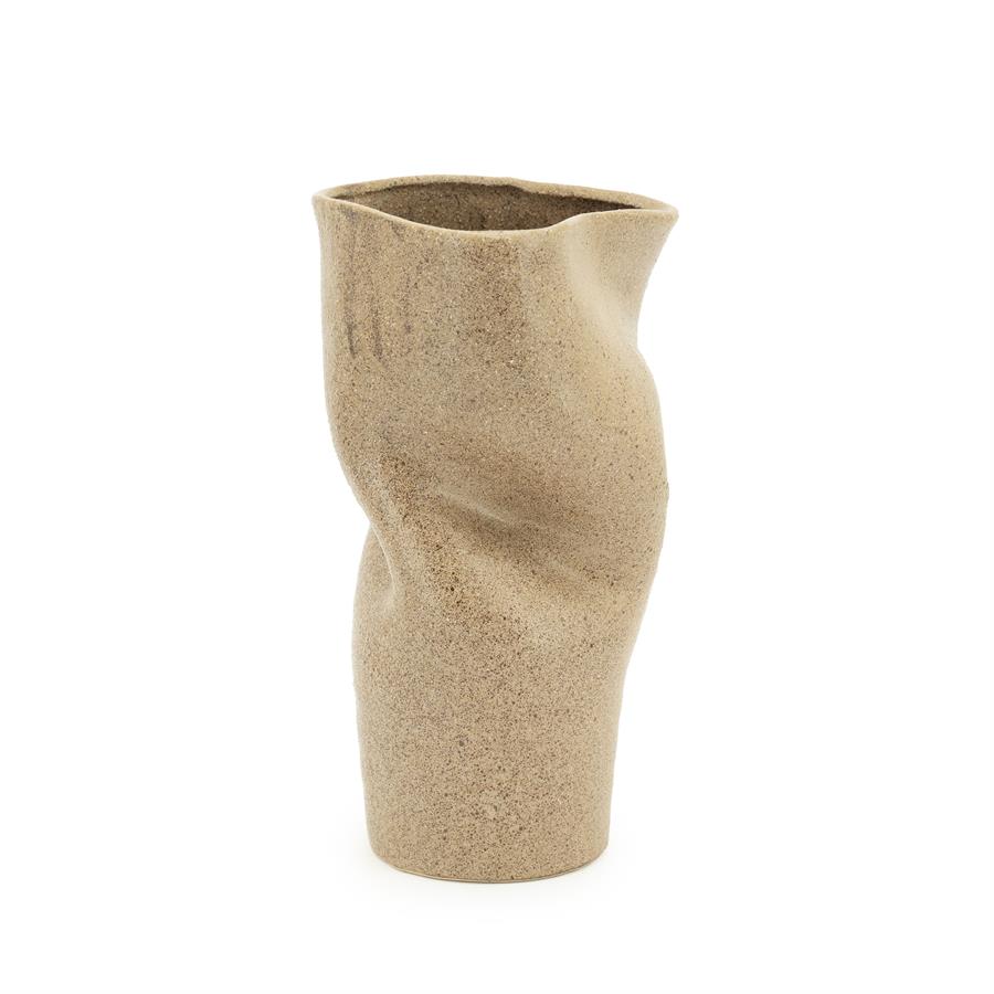 Pottery and vases Songa small 18,5x18,5x30,5 – bruin | By Boo