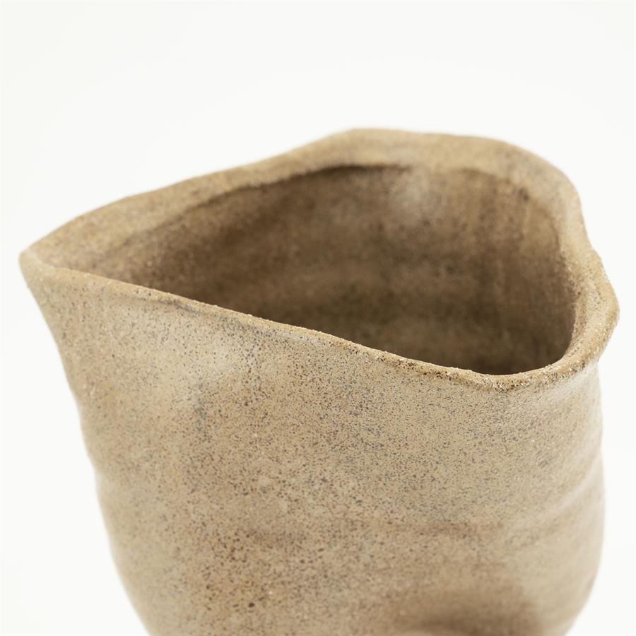 Pottery and vases Songa small 18,5x18,5x30,5 – bruin | By Boo