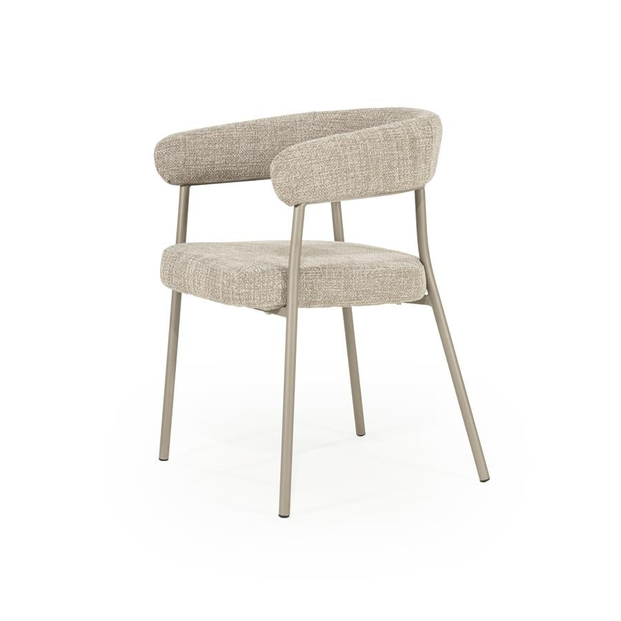 Stoel Yovi 55x57x77 – taupe | By Boo