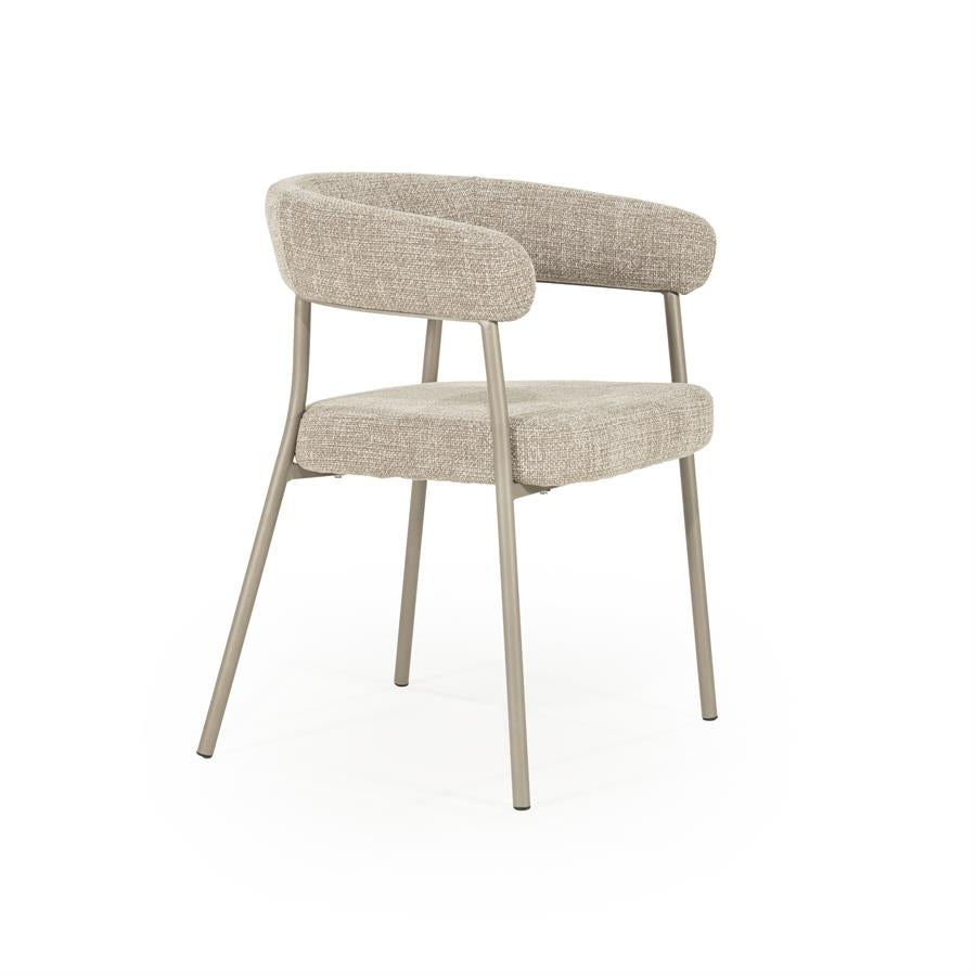 Stoel Yovi 55x57x77 – taupe | By Boo