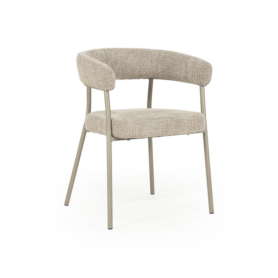 Stoel Yovi 55x57x77 – taupe | By Boo