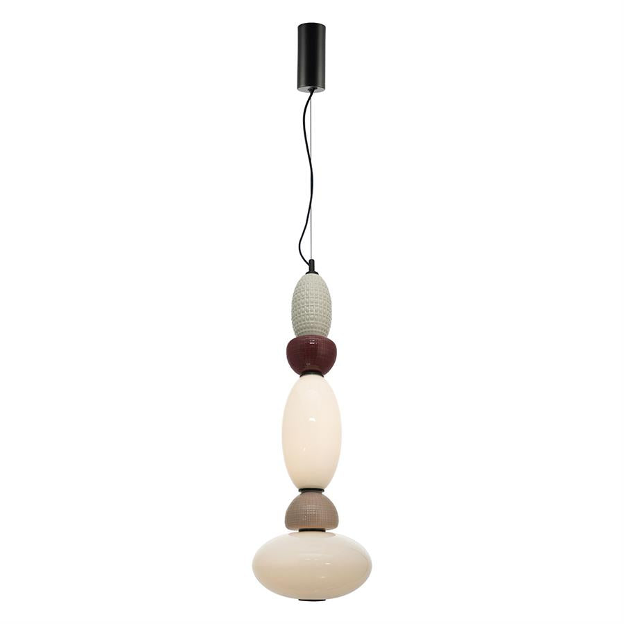 Lamp Pendant lamp Garca vertical 22x22x70 – veelkleurig | By Boo