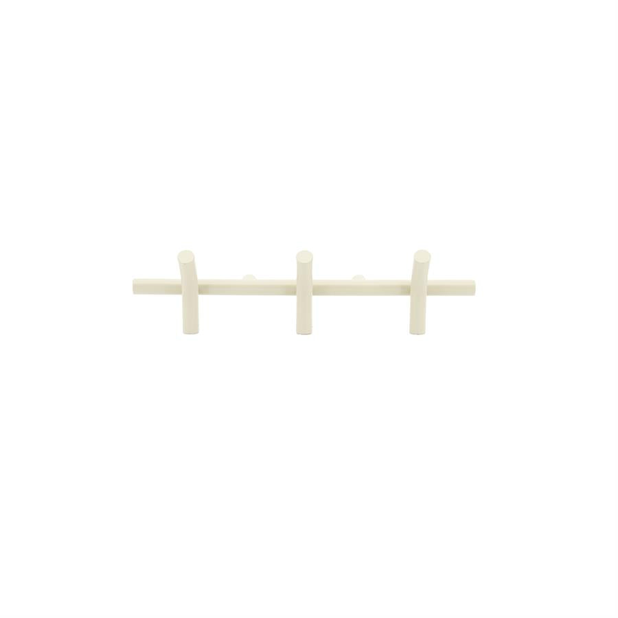 Wanddecoratie Wall coat rack Matto 3 53x14x11,5 – beige | By Boo