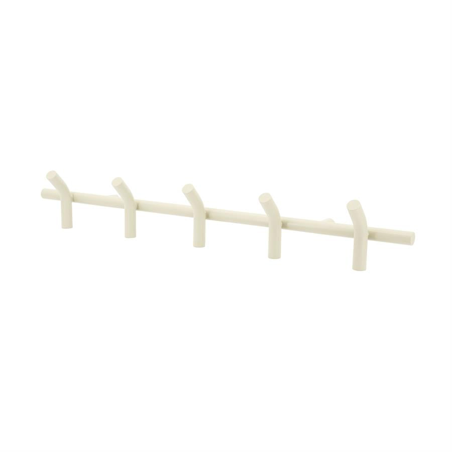 Wanddecoratie Wall coat rack Matto 5 88x14x11,5 – beige | By Boo
