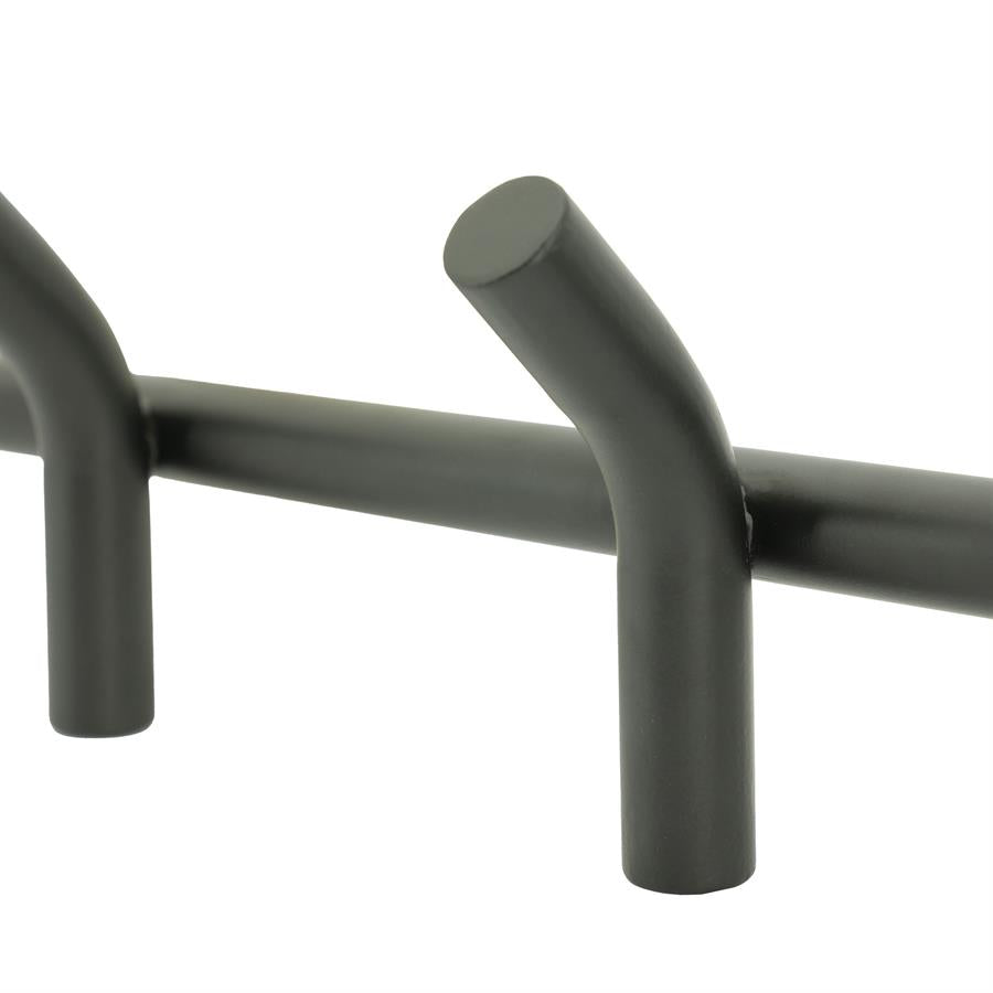Wanddecoratie Wall coat rack Matto 5 88x14x11,5 – zwart | By Boo