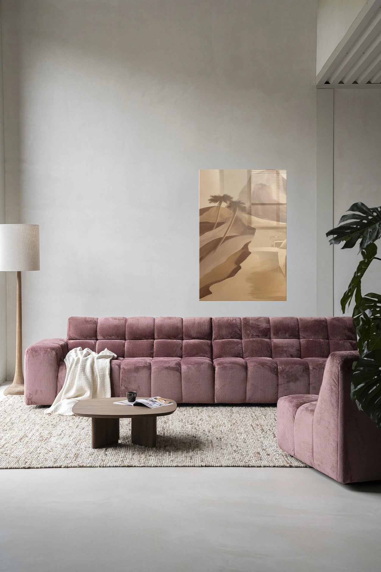 Rocky Palm – Glasschilderij