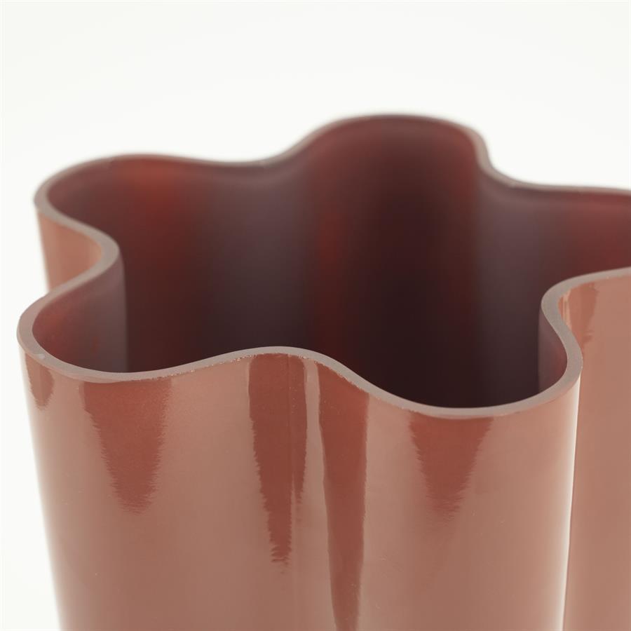 Pottery and vases Flori 17,5x17,5x30 – rood | By Boo