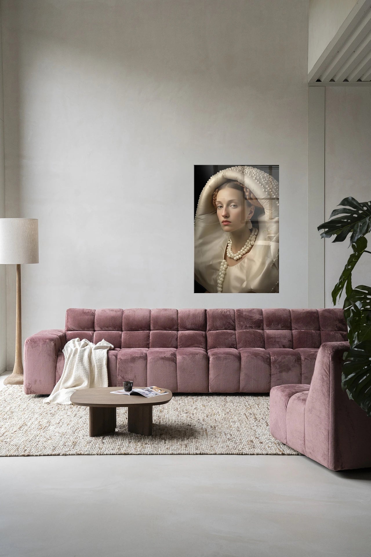 Queen of Pearls – Glasschilderij