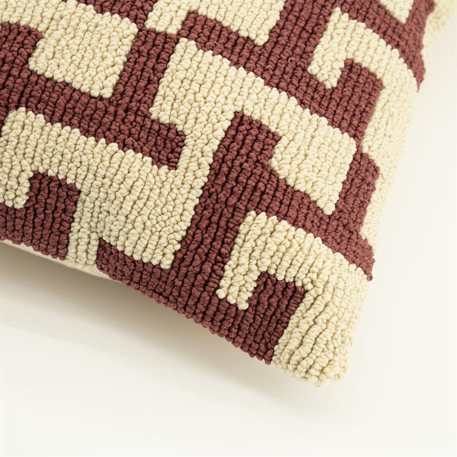 Sierkussen Ziggy 50x50 – rood | By Boo