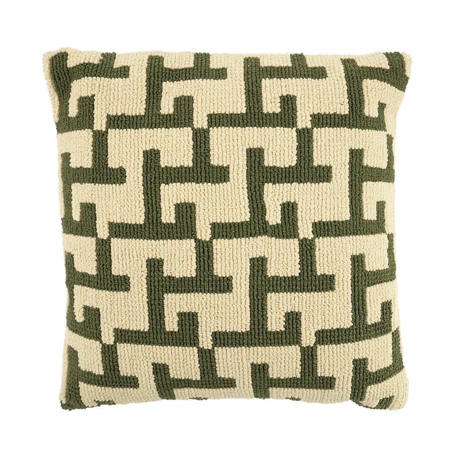 Sierkussen Ziggy 50x50 – groen | By Boo
