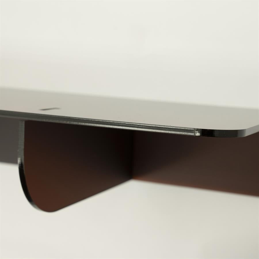 Wanddecoratie Plexo 60x20x7,6 – bruin | By Boo
