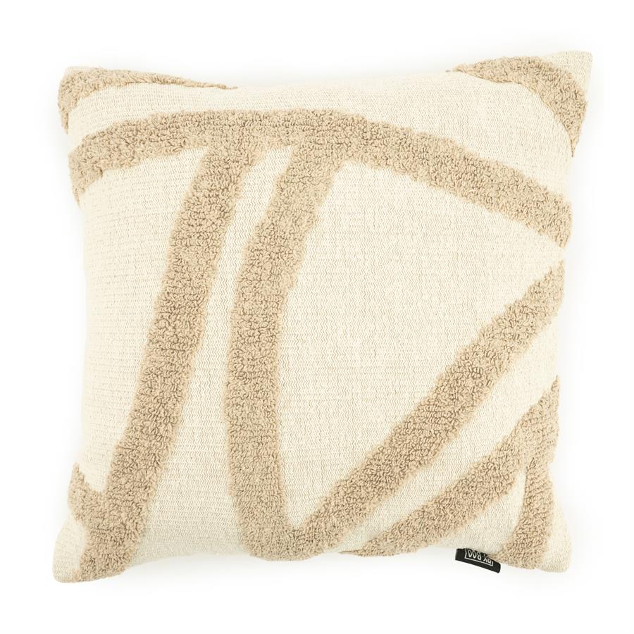 Sierkussen Pillow Majani 45x45 – taupe | By Boo